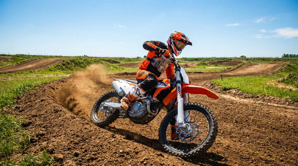 Où faire du moto-cross avec virage sur piste