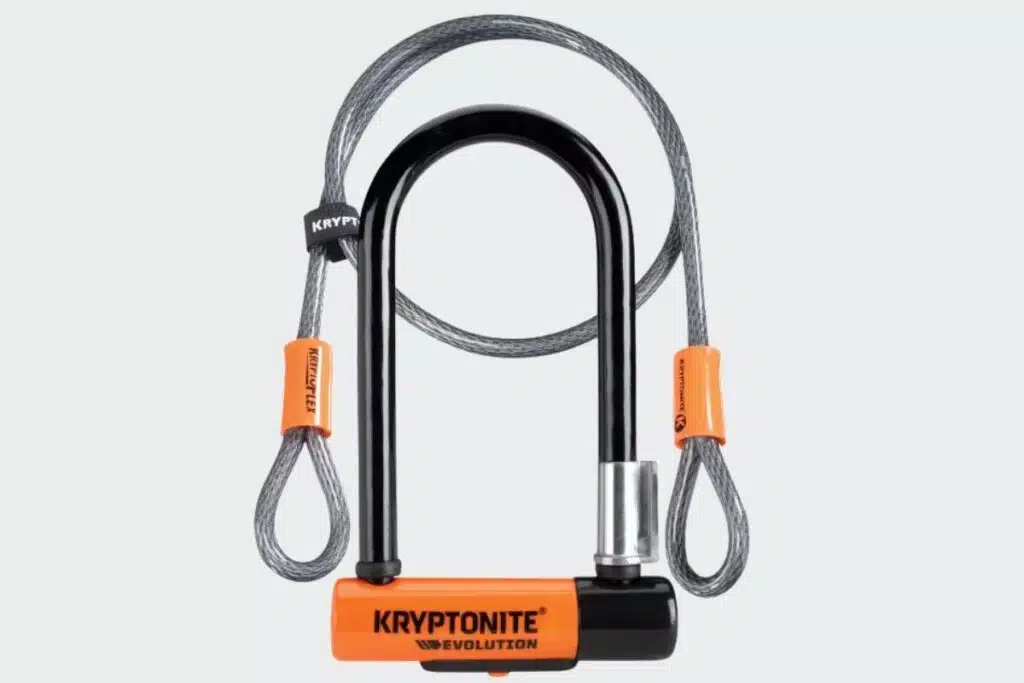 Kryptonite Evolution Mini-7, antivol U Kryptonite Evolution Mini-7, mini-U antivol vélo et câble en duo
