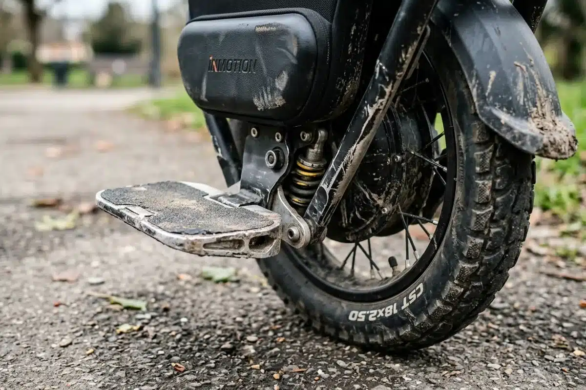 Critères de choix d'une gyroroue Détail des pédales et de la roue d'une gyroroue électrique